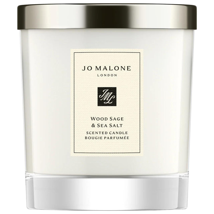 Jo Malone London Wood Sage & Sea Salt Scented Candle - Luxury Home Fragrance, Fresh Aquatics, Long-Lasting Candle