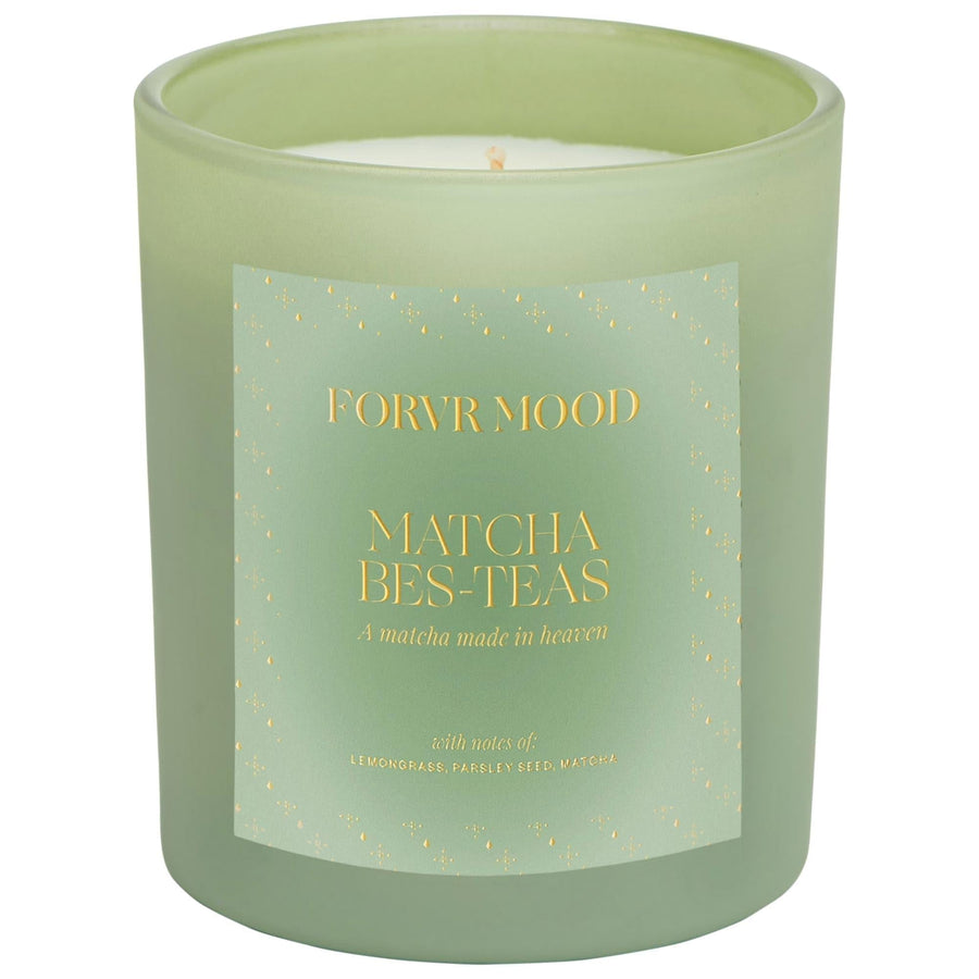 Matcha Bes-teas Candle - Long-Lasting Earthy & Woody Scented Candle for Relaxing Ambiance