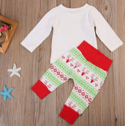 stylesilove Infant Baby Holiday ELF Size Cotton Top and Pants 2 pcs Outfit Set