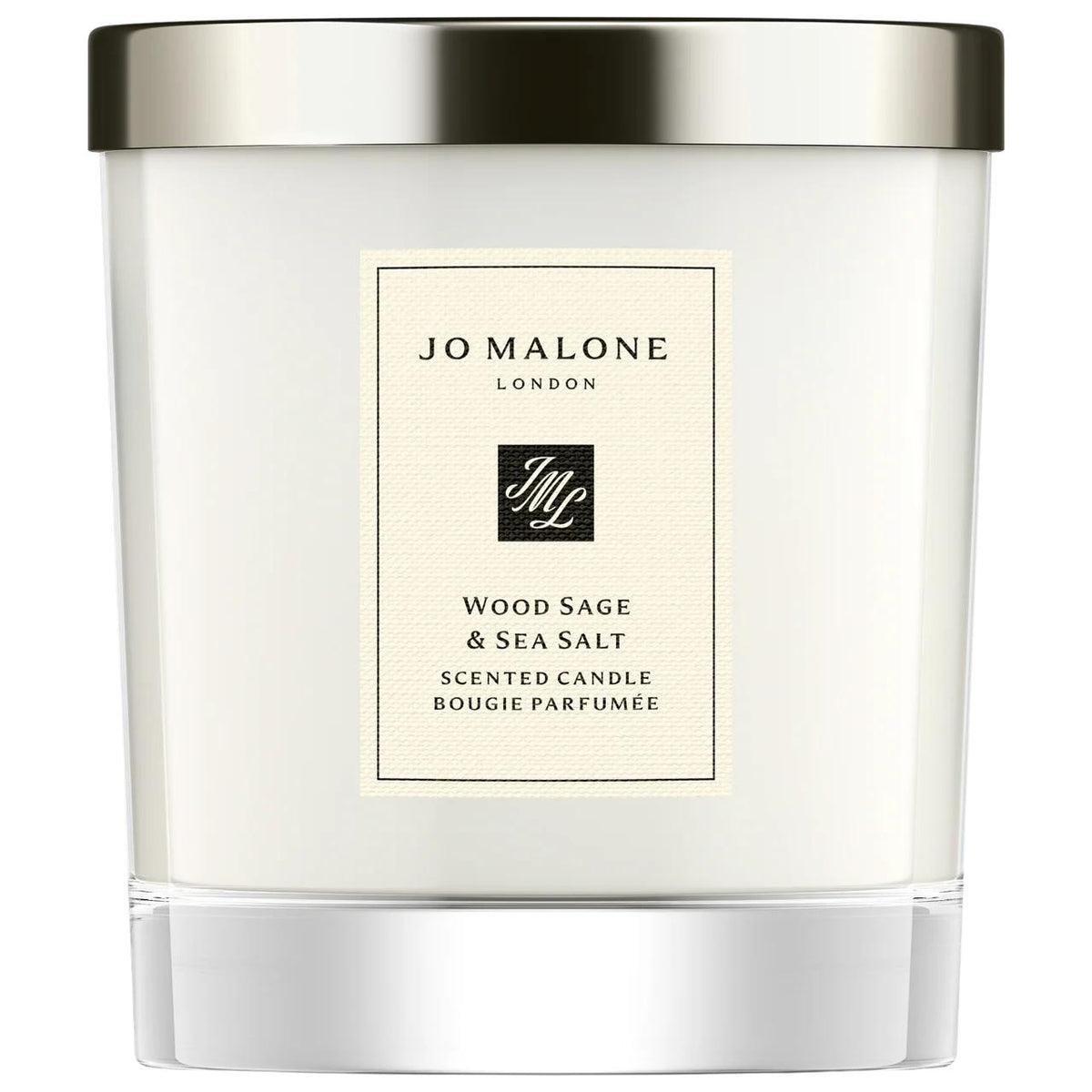 Jo Malone London Wood Sage & Sea Salt Scented Candle - Luxury Home Fragrance, Fresh Aquatics, Long-Lasting Candle