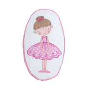 Ballerina Girl Pink Floral Dot Print Patchwork Cotton Reversible Quilt Bedding Set