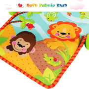 4-in-1 Baby Play Gym Mat with 3 Hanging Educational Toys